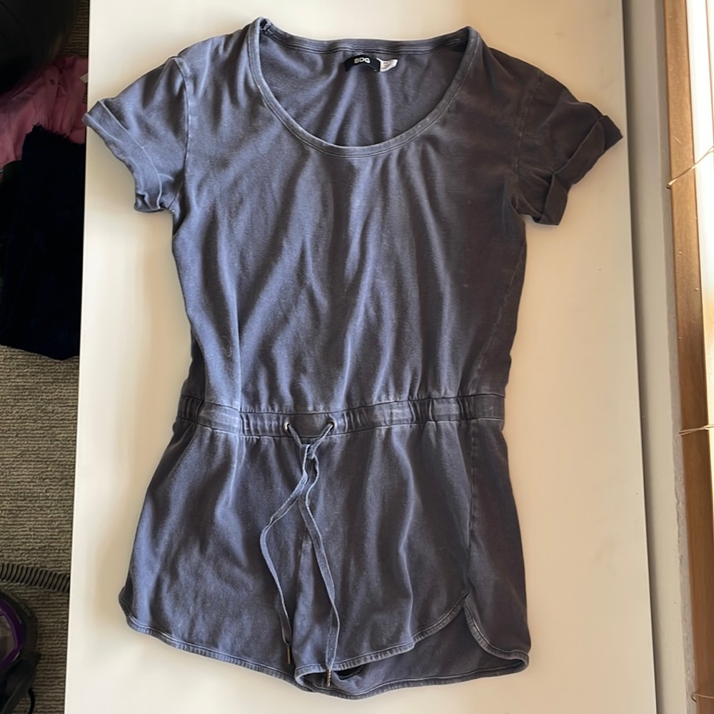 Urban Outfitters XSmall short sleeve romper navy blue